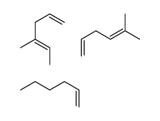 hex-1-ene,(4E)-4-methylhexa-1,4-diene,5-methylhexa-1,4-diene结构式