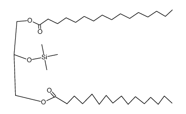 Bishexadecanoic acid 2-trimethylsilyloxy-1,3-propanediyl ester结构式