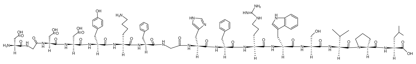 H-Asp-Gly-Asp-Asp-Tyr-Lys-Phe-Gly-His-Phe-Arg-Trp-Ser-Val-Pro-Leu-OH结构式