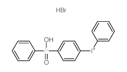 [4-[hydroxy(phenyl)phosphoryl]phenyl]-phenyliodanium,hydrobromide Structure