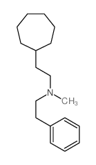 2-cycloheptyl-N-methyl-N-phenethyl-ethanamine结构式