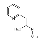 N-甲基-1-吡啶-2-基-2-丙胺结构式