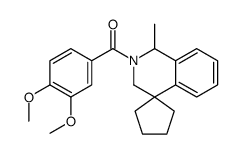 (3,4-dimethoxyphenyl)-(1-methylspiro[1,3-dihydroisoquinoline-4,1'-cyclopentane]-2-yl)methanone Structure