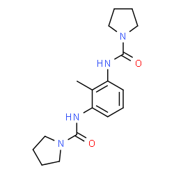 N,N'-(2-methyl-1,3-phenylene)bis(pyrrolidine-1-carboxamide) structure