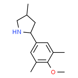 Pyrrolidine, 2-(4-methoxy-3,5-dimethylphenyl)-4-methyl- (9CI) Structure