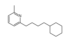 2-(4-cyclohexylbutyl)-6-methylpyridine Structure