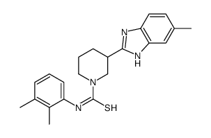 1-Piperidinecarbothioamide,N-(2,3-dimethylphenyl)-3-(5-methyl-1H-benzimidazol-2-yl)-(9CI) structure