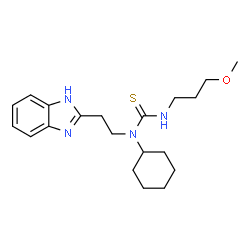 Thiourea, N-[2-(1H-benzimidazol-2-yl)ethyl]-N-cyclohexyl-N-(3-methoxypropyl)- (9CI)结构式