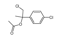 Acetic acid 2-chloro-1-(4-chloro-phenyl)-1-methyl-ethyl ester结构式