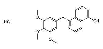 1-[(3,4,5-trimethoxyphenyl)methyl]isoquinolin-5-ol,hydrochloride Structure