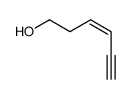 hex-3-en-5-yn-1-ol结构式