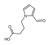 4-(2-formylpyrrol-1-yl)butanoic acid结构式