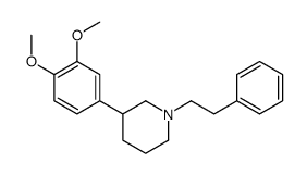 3-(3,4-dimethoxyphenyl)-1-(2-phenylethyl)piperidine Structure