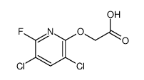 2-(3,5-dichloro-6-fluoropyridin-2-yl)oxyacetic acid Structure