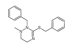 2-benzyl-3-benzylsulfanyl-1-methyl-1,2,5,6-tetrahydro-[1,2,4]triazine结构式