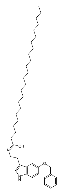 N-[2-(5-phenylmethoxy-1H-indol-3-yl)ethyl]tetracosanamide Structure