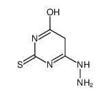 6-hydrazinyl-2-sulfanylidene-5H-pyrimidin-4-one Structure