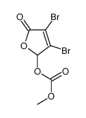 (3,4-dibromo-5-oxo-2H-furan-2-yl) methyl carbonate Structure