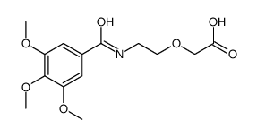 2-[2-[(3,4,5-trimethoxybenzoyl)amino]ethoxy]acetic acid结构式