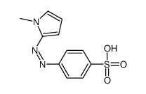 4-[(1-methylpyrrol-2-yl)diazenyl]benzenesulfonic acid结构式