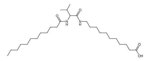 11-{[(2R,S)-2-(dodecanoylamino)-3-methylbutanoyl]amino}undecanoic acid Structure