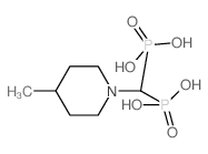 [(4-methylpiperidin-1-yl)-phosphonomethyl]phosphonic acid Structure