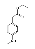 ethyl 2-[4-(methylamino)phenyl]acetate结构式