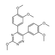 5,6-bis(3,4-dimethoxyphenyl)-3-methoxy-1,2,4-triazine structure