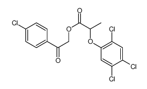 [2-(4-chlorophenyl)-2-oxoethyl] 2-(2,4,5-trichlorophenoxy)propanoate Structure