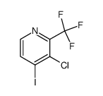 3-chloro-4-iodo-2-(trifluoromethyl)pyridine structure