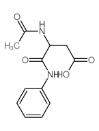 Butanoic acid,3-(acetylamino)-4-oxo-4-(phenylamino)-结构式