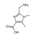 (9ci)-2-(氨基甲基)-1,5-二甲基-1H-咪唑-4-羧酸结构式