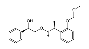 (1R)-2-[({(1S)-1-[2-(methoxymethoxy)phenyl]ethyl}amino)oxy]-1-phenylethanol结构式