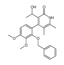 4-(2-(benzyloxy)-3,4-dimethoxyphenyl)-3-(1-hydroxyethyl)-5,6-dimethylpyridin-2(1H)-one Structure