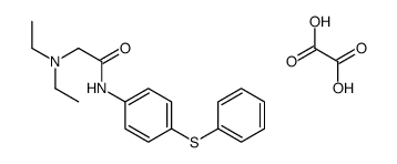 diethyl-[2-oxo-2-(4-phenylsulfanylanilino)ethyl]azanium,2-hydroxy-2-oxoacetate Structure