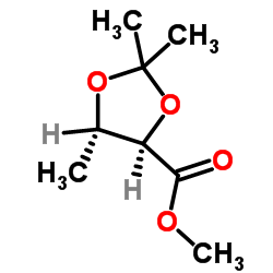 METHYL(2R,3S)-2,3-O-ISOPROPYLIDENE-2,3-DIHYDROXYBUTYRATE structure