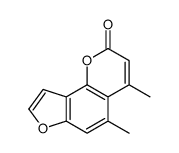 4,5-dimethylfuro[2,3-h]chromen-2-one结构式