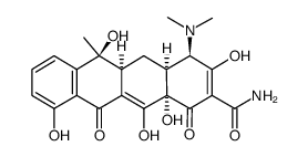 (4R,4aS,5aS,6S,12aR)-4-(dimethylamino)-1,6,10,11,12a-pentahydroxy-6-methyl-3,12-dioxo-4,4a,5,5a-tetrahydrotetracene-2-carboxamide structure