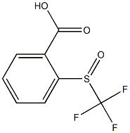 2-trifluoromethanesulfinylbenzoic acid Structure