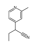 2-(2-methylpyridin-4-yl)butanenitrile结构式