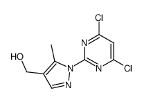 [1-(4,6-dichloropyrimidin-2-yl)-5-methylpyrazol-4-yl]methanol Structure