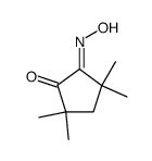 (E)-5-(hydroxyimino)-2,2,4,4-tetramethylcyclopentan-1-one结构式