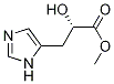 1H-IMidazole-5-propanoic acid, a-hydroxy-, Methyl ester, (S)-结构式