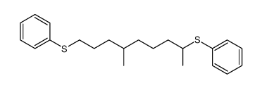 (4-methylnonane-1,8-diyl)bis(phenylsulfane) Structure