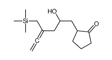 2-[2-hydroxy-4-(trimethylsilylmethyl)hexa-4,5-dienyl]cyclopentan-1-one结构式