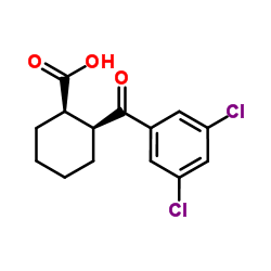 CIS-2-(3,5-DICHLOROBENZOYL)CYCLOHEXANE-1-CARBOXYLIC ACID structure