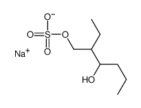 sodium 2-ethyl-3-hydroxyhexyl sulphate structure