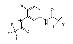 N,N'-(4-bromo-1,3-phenylene)bis(2,2,2-trifluoroacetamide)结构式