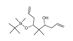 (4R,6R)-6-(tert-butyldimethylsiloxy)-5,5-dimethylnona-1,8-dien-4-ol结构式