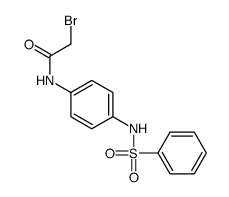 N-[4-(benzenesulfonamido)phenyl]-2-bromoacetamide Structure